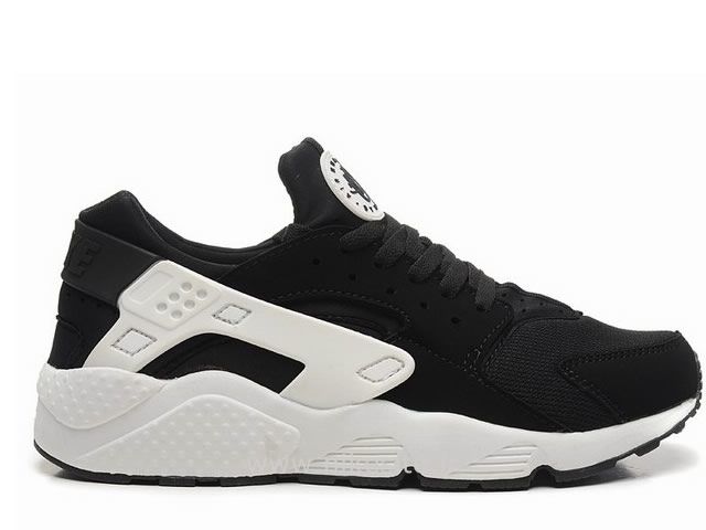 nike huarache blanche et noir