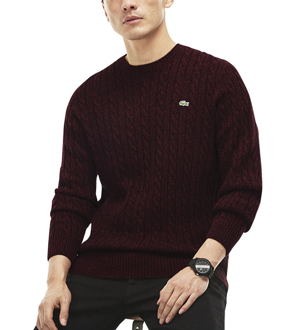 pull a capuche lacoste rose homme